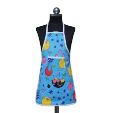 Deals and Offers on - GLUN Printed Kid Apron with 1 Front Pocket Pocket Type Z Blu Color Pack of 1 Deals, Discounts & Offers on - GLUN Printed Kid Apron with 1 Front Pocket Pocket Type Z Blu Color Pack of 1