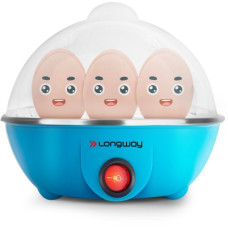 Deals, Discounts & Offers on Personal Care Appliances - Longway Eggo 350 W Egg Cooker(Blue, 7 Eggs)