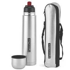 Deals and Offers on - SignoraWare Stainless Steel Bullet Vacuum Steel cola Hot and Cold Bottle with Bag 1000ml, Set of 1, Multicolour Deals, Discounts & Offers on - SignoraWare Stainless Steel Bullet Vacuum Steel cola Hot and Cold Bottle with Bag 1000ml, Set of 1, Multicolour