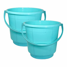Deals and Offers on - Wonder Homeware 5 Litre Plain LT Heavy Quality Plastic Bucket,for use in Bathroom, Kitchen, Laundry, Garage,Pack of 2 Pc, 5 Liter, Green Color Deals, Discounts & Offers on - Wonder Homeware 5 Litre Plain LT Heavy Quality Plastic Bucket,for use in Bathroom, Kitchen, Laundry, Garage,Pack of 2 Pc, 5 Liter, Green Color
