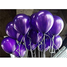 Deals and Offers on - AMFIN (Pack of 25) 10 inch Metallic Balloons Purple for Birthday Decoration, Decoration Deals, Discounts & Offers on - AMFIN (Pack of 25) 10 inch Metallic Balloons Purple for Birthday Decoration, Decoration