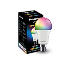 Deals and Offers on - Panasonic LED 9.5W 5CH Smart Bulb works with Alexa and Google Home (Wifi + Bluetooth), 16 Millions B22 Smart Bulb (Multicolor) Deals, Discounts & Offers on - Panasonic LED 9.5W 5CH Smart Bulb works with Alexa and Google Home (Wifi + Bluetooth), 16 Millions B22 Smart Bulb (Multicolor)