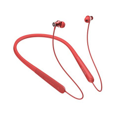 Deals, Discounts & Offers on Headphones - Portronics Harmonics X1 in Ear Wireless Bluetooth 5.0 Sports Headset with Superior Audio, 15 Hrs Playtime, in-Built Mic, Magnetic Earbuds, Type C Charging(Red)