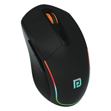 Deals and Offers on - Portronics Toad One Wireless 2.4GHz & Bluetooth Connectivity Optical Mouse with 7 Colors RGB Lights, Rechargeable Battery(Black) Deals, Discounts & Offers on - Portronics Toad One Wireless 2.4GHz & Bluetooth Connectivity Optical Mouse with 7 Colors RGB Lights, Rechargeable Battery(Black)