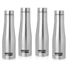 Deals and Offers on - NIRLON TallBell Stainless Steel Single Wall Water Bottle 1000 ml Bottle(Pack of 4, Silver, Steel) Deals, Discounts & Offers on - NIRLON TallBell Stainless Steel Single Wall Water Bottle 1000 ml Bottle(Pack of 4, Silver, Steel)