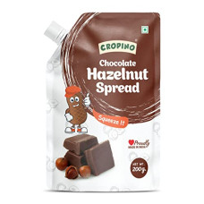 Deals, Discounts & Offers on  - CROPINO Chocolate Hazelnut Spread Spout Pack, 200g / Premium Chocolate/Quality Hazelnuts/Vegan/Rich in Nutrients / 6.3G Protein/Gluten Free/Ready to Eat/Best