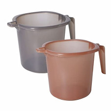 Deals and Offers on - Wonder Homeware Dyna 1000 ST Bathroom Mug, Strong Plastic Material,for use in Bathroom, Kitchen, Laundry, Garage,Pack of 2 Pc, 1000 ml, Grey Brown Color Deals, Discounts & Offers on - Wonder Homeware Dyna 1000 ST Bathroom Mug, Strong Plastic Material,for use in Bathroom, Kitchen, Laundry, Garage,Pack of 2 Pc, 1000 ml, Grey Brown Color