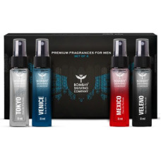 Deals and Offers on - BOMBAY SHAVING COMPANY Premium Perfume Gift Set 4 x 8 ml| Long Lasting Fragrance Eau de Parfum - 32 ml(For Men) Deals, Discounts & Offers on - BOMBAY SHAVING COMPANY Premium Perfume Gift Set 4 x 8 ml| Long Lasting Fragrance Eau de Parfum - 32 ml(For Men)
