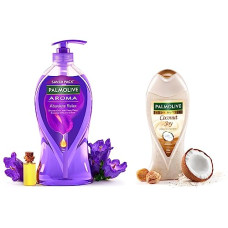 Deals, Discounts & Offers on  - Palmolive Body Wash Aroma Absolute Relax Shower Gel, 750 ml Pump & Body Wash Coconut Joy, 250ml Bottle, Crme Based Exfoliator With Real Apricot Seeds & Jojoba Butter Extracts