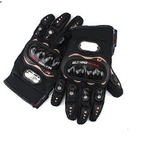 Deals, Discounts & Offers on  - Vocado Black Pro Biker Full Finger Motorcycle Riding/racing/driving Gloves, Xl