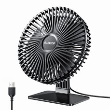 Deals, Discounts & Offers on  - gaiatop Small Table Fan, 6.5 Inch Ultra-quiet, 90 Adjustment for Better Cooling, 3 Speeds Portable Mini Powerful Desktop Table Fan, Small Personal Cooling Fan