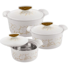 Deals, Discounts & Offers on  - Flipkart SmartBuy Akoya Classic Insulated Inner Stainless Steel Casserole|Food Grade I BPA Free Pack of 3 Thermoware Casserole Set(500 ml, 1000 ml, 1500 ml)