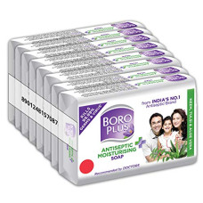 Deals, Discounts & Offers on  - BoroPlus Antiseptic and Moisturising Bathing Soap with Aloe Vera, Neem and Tulsi | 99.9% Germ and Virus Protection | For Smooth, Soft & Nourished Skin, 125g (Pack of 8)