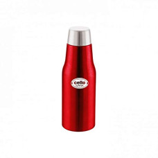 Deals and Offers on - Cello Ivana Stainless Steel Double Walled Water Bottle, Hot and Cold, 500ml, 1pc, Red Deals, Discounts & Offers on - Cello Ivana Stainless Steel Double Walled Water Bottle, Hot and Cold, 500ml, 1pc, Red