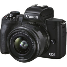 Deals, Discounts & Offers on Cameras - [For Flipkart Axis Bank Card] Canon EOS M50 Mark II Mirrorless Camera EF-M15-45mm is STM Lens(Black)