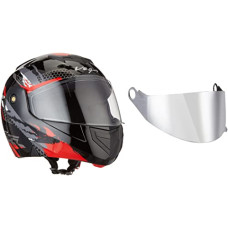 Deals and Offers on - Vega Crux Dx Flex Flip-Up Full Face Helmet Black Red, Size: M(57-58 cm) Deals, Discounts & Offers on - Vega Crux Dx Flex Flip-Up Full Face Helmet Black Red, Size: M(57-58 cm)
