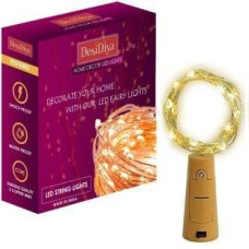 Deals and Offers on - Desidiya Bottle Lights with Cork, Mini Copper Wire, 20 LED Battery Operated String Decorative Fairy Lights- Pack of 1 (Warm White) Deals, Discounts & Offers on - Desidiya Bottle Lights with Cork, Mini Copper Wire, 20 LED Battery Operated String Decorative Fairy Lights- Pack of 1 (Warm White)