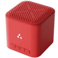 Deals, Discounts & Offers on Electronics - Ambrane 5W Wireless Bluetooth Mini Speaker with 12Hrs Playtime, Immersive Sound, 40mm Driver, Bluetooth V5.1 Strong Connectivity, Portable Design, Integrated Music & Call Control (Cube +, Red)