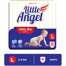 Deals, Discounts & Offers on Baby Care - Little Angel Easy Dry Diaper Pants with 12 hrs absorption Large Size, 9-14 Kgs - L(62 Pieces)