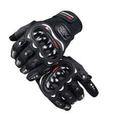 Deals, Discounts & Offers on  - Adroitz Synthetic Leather Motorcycle Bike Full Black Bike Racing Gloves,Sports, Hiking, Cycling, Travelling, Camping, Outdoor, Motorcycle Riding Fingerless Finger Work Outdoor Gloves