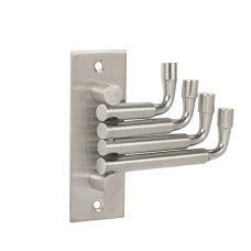 Deals, Discounts & Offers on Home Improvement - Bience Flexible Stainless Steel 4 Pin Bathroom Hooks Cloth Hanger Wall Hook Door Robe Hooks