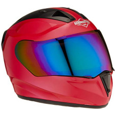 Deals, Discounts & Offers on  - Steelbird SA-1 Aeronautics Full Face Helmet with Rainbow Visor (Glossy Hot Pink, M)