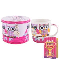 Deals, Discounts & Offers on  - archies Mother's Day Wisdom Owl Printed Quirky 3D Coffee Mugs (400 ml 5 Inch, Multicolor) Novelity Item for Mothers Day Gift
