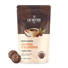 Deals, Discounts & Offers on  - EAT BETTER CO - Better Laddoos - Coffee & Almond - Delicious Sugar-Free Laddoos | Energy-Bar Replacement | Dry-Fruit Laddoo | High Protein and Instant Energy - Pack of 20
