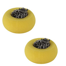 Deals, Discounts & Offers on Home Improvement - Kleeno by Cello Sponge Scourer Set, 2pc, Yellow
