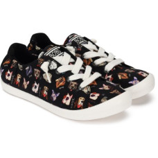 Deals, Discounts & Offers on Women - [Sizes 2, 3, 4] SkechersBEACH BINGO - DAPPER PARTY Canvas Shoes For Women(Black)