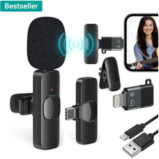 Deals and Offers on - DWH K8 Wireless Collar Mic iPhone/ipad & Type C Supported Microphone Microphone Deals, Discounts & Offers on - DWH K8 Wireless Collar Mic iPhone/ipad & Type C Supported Microphone Microphone