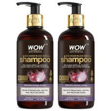 Deals, Discounts & Offers on Beauty Care - WOW Skin Science Red Onion Black Seed Oil Shampoo with Red Onion Seed Oil Extract, Black Seed Oil & Pro-Vitamin B5 | Controls Hair fall | Sulphate & Paraben Free | For Men & Women - 300ml (Pack of 2)