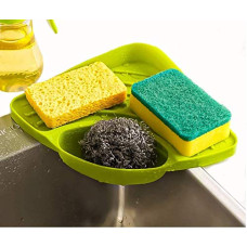 Deals and Offers on - ATEVON Corner Kitchen Sink Storage Organizer Rack - Green Deals, Discounts & Offers on - ATEVON Corner Kitchen Sink Storage Organizer Rack - Green