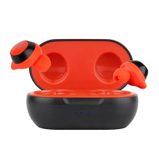 Deals, Discounts & Offers on Headphones - ZEBSTER Duo 1 Earphone with Bluetooth 5.1,Voice Assistant Support,Call Function,Sporty&Splash Proof Design,Upto 6.5H* Playback Time(Red),in-Ear
