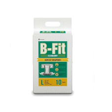 Deals, Discounts & Offers on  - B-FIT Adult Diaper Economy Tape Style - Large Size - Pack of 1 (Unit Count 10)