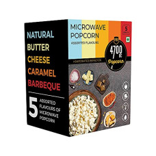 Deals, Discounts & Offers on  - 4700BC Popcorn, Microwave Bags, Assorted Flavours, 454g, (Pack of 5)