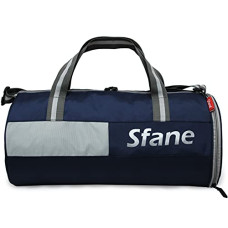 Deals, Discounts & Offers on  - Sfane Sports Navy & Grey Duffel Gym Bag, Shoulder Bag, Sports Bag