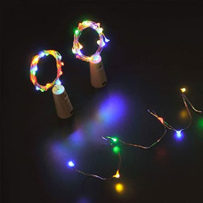 Deals and Offers on - Lexton 20 LED Wine Bottle Cork Lights Copper Wire String Lights (Multicolor, Pack of 2) (Multicolor Lights) Deals, Discounts & Offers on - Lexton 20 LED Wine Bottle Cork Lights Copper Wire String Lights (Multicolor, Pack of 2) (Multicolor Lights)