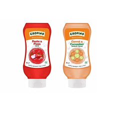 Deals, Discounts & Offers on  - CROPINO Combo of Pasta & Pizza Sauce, 320g and Carrot & Cucumber Sandwich Spread, 300g / Pack of 2 / Perfect