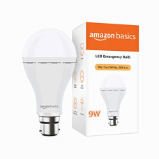 Deals, Discounts & Offers on  - amazon basics - Rechargeable 9W LED Emergency Inverter Bulb, Cool White (Base B22)