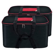 Deals, Discounts & Offers on  - RYLAN 2 Pack Big Underbed Storage Bag Moisture Proof Cloth Organiser with Zippered Closure and Handle