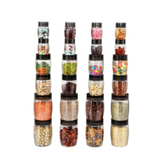 Deals and Offers on - Cello Clario Plastic Storage Container, Set of 24, (8 Pcs - 300 ml, 8 Pcs 650 ml, 8 Pcs - 1200 ml), Clear Deals, Discounts & Offers on - Cello Clario Plastic Storage Container, Set of 24, (8 Pcs - 300 ml, 8 Pcs 650 ml, 8 Pcs - 1200 ml), Clear
