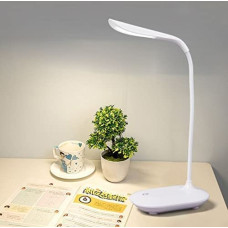 Deals, Discounts & Offers on  - Gesto Plastic Battery Operated Table Lamp For Study Led Light, Led Desk Light Touch Control Eye Caring, Desk Lamp For Work From Home, Portable Reading Light (Assorted Color)