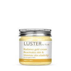 Deals and Offers on - Luster Radiance Gold Massage Cream | Reactivates Skin & Maintain Skin Elasticity | Facial Massage Cream For Women & Men | Paraben & Sulfate Free - 200 ml Deals, Discounts & Offers on - Luster Radiance Gold Massage Cream | Reactivates Skin & Maintain Skin Elasticity | Facial Massage Cream For Women & Men | Paraben & Sulfate Free - 200 ml