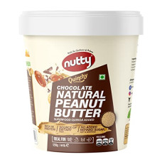 Deals, Discounts & Offers on  - Nutty Natural Chocolate Unsweetened Peanut Butter, 100% Non-GMO, Vegan, 31g Protein, Superfood Quinoa Added, 0% Trans-Fat, Quinchy Peanut Butter Spread (1250 g)