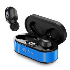 Deals, Discounts & Offers on Headphones - pTron Bassbuds Plus In-Ear TWS Earbuds with HD Mics, Bluetooth 5.0 Headphones with Immersive Sound, Stereo Calls, 28Hrs Playtime, Voice Assist Ready, IPX4 Water Resistant & Fast Charge (Electric Blue)
