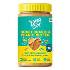 Deals and Offers on - Yogabar Honey Roasted Peanut Butter 400g | Sweet, Salty and Crunchy | Non GMO Peanut Butter | Omega 3 | Rich in Protein - 400gm Deals, Discounts & Offers on - Yogabar Honey Roasted Peanut Butter 400g | Sweet, Salty and Crunchy | Non GMO Peanut Butter | Omega 3 | Rich in Protein - 400gm