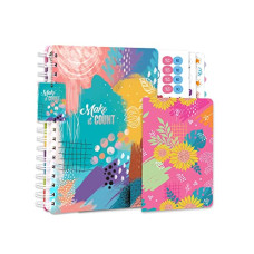 Deals, Discounts & Offers on  - Doodle The Happiness 2024 Planner, Undated B5 Planner+4 Sticker Sheets+64 Pages Pocket Planner with Premium Gift Box, Activity Pages,To do lists,268 Pages,80 GSM I Wiro Bound (Make it Count)