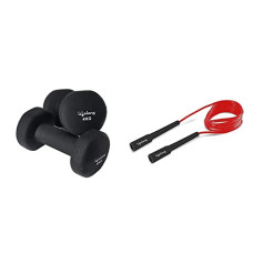 Deals and Offers on - Lifelong Set of 2 Neoprene Cast Iron Dumbbells Weights Fitness Home Gym Exercise Barbell (4kg x 2) Light Heavy Deals, Discounts & Offers on - Lifelong Set of 2 Neoprene Cast Iron Dumbbells Weights Fitness Home Gym Exercise Barbell (4kg x 2) Light Heavy