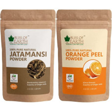 Deals, Discounts & Offers on Beauty Care - Bliss of Earth Natural Jatamansi Powder + Orange Peel Powder | 100GM | Best For Naturally Glowing Skin |Hair Conditioning & Skin Care (Pack Of 2)